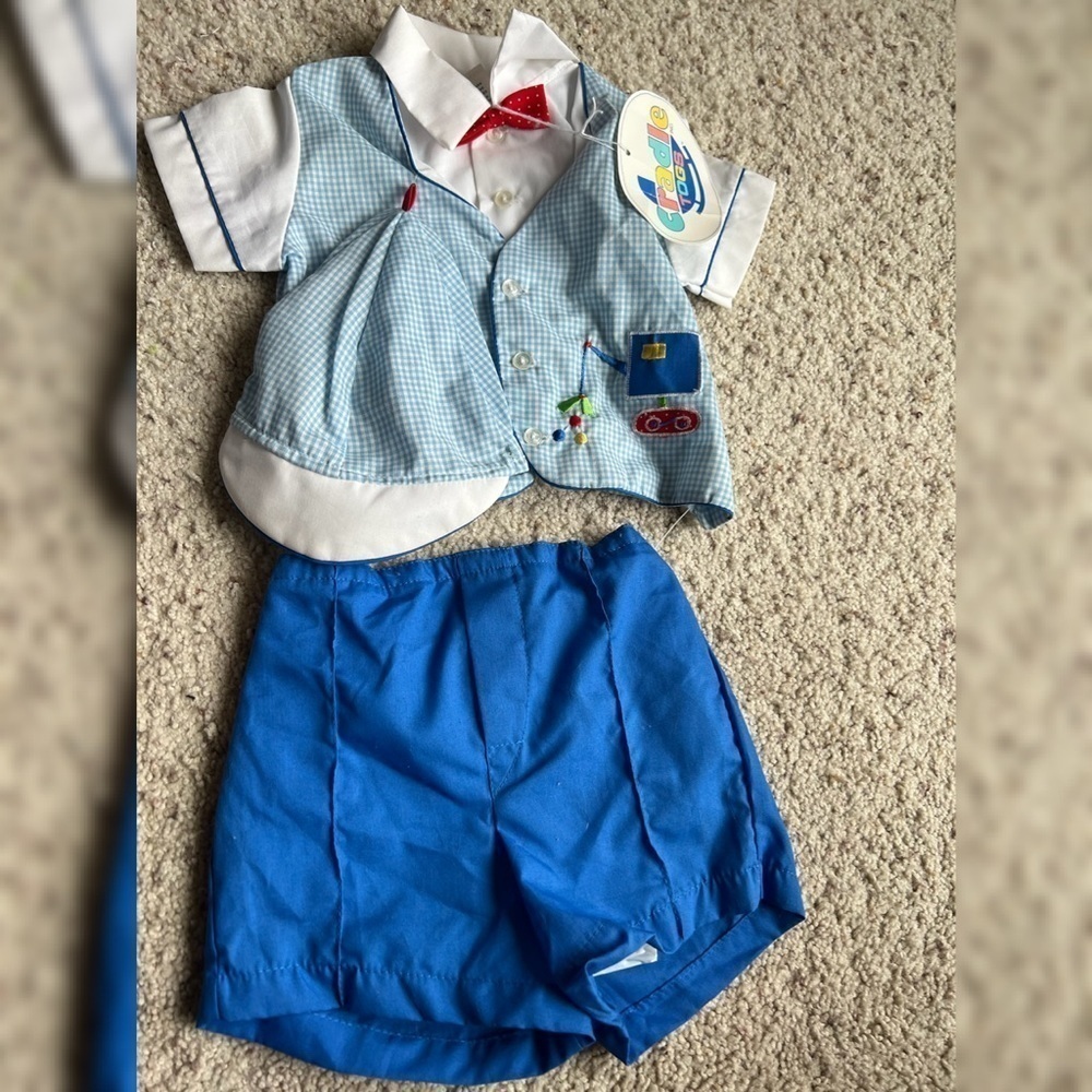 NWT‎ Cradle Togs vintage 3 piece boys outfit